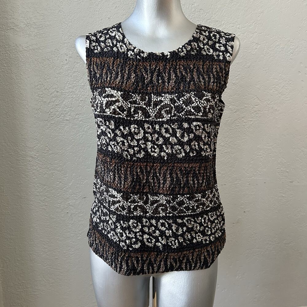 Boho Fairy Tank Top Small Y2K Crinkle Texture Cottagecore Woodland Fairy